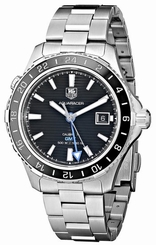 TAG Heuer Watches : WAK211A.BA0830 Automatic Calibre 7 GMT Date Stainless Steel Men Watch
