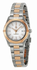 TAG Heuer Watches : WAP1450.BD0837 Quartz White Dial Date Stainless Steel and Rose Gold Women Watch
