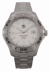 Fake AAA TAG Heuer Watches : WAP2011.BA0803 Automatic Silver Dial Stainless Steel Case And Bracelet Men Watch Watch