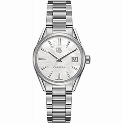 TAG Heuer Watches : WAR1311.BA0778 Quartz White Mother of Pearl Dial Date Stainless Steel Women Watch
