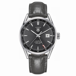 TAG Heuer Watches : WAR2012.FC6326 Automatic Anthracite Dial Date Black Leather Men Watch