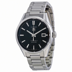 TAG Heuer Watches : WAR211A.BA0782 Automatic Calibre 5 Black Dial Date Stainless Steel Men Watch