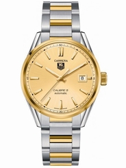 TAG Heuer Watches : WAR215A.BD0783 Automatic Calibre 5 Champagne Dial Date Stainless Steel and Gold Men Watch