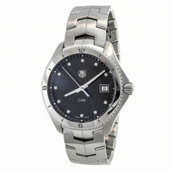 TAG Heuer Watches : WAT1112.BA0950 Quartz Black Dial Date Stainless Steel Men Watch
