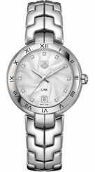 TAG Heuer Watches : WAT1311.BA0956 Quartz Diamond Sunray Dials Date Link Women Watch