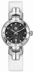 TAG Heuer Watches : WAT1410.FC6316 Quartz Black Dial Date Leather Women Watch
