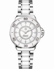 TAG Heuer Watches : WAU2211.BA0861 Automatic Diamonds Dial Date Stainless Steel and Ceramic Women Watch