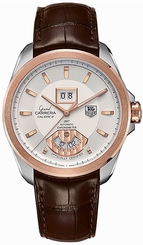 TAG Heuer Watches : WAV5152.FC6231 Calibre 8 RS Grande Date and GMT Automatic Brown Leather Men Watch