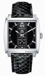 TAG Heuer Watches : WAW1310.FC6126 Quartz Black Dial Stainless Steel With Black Leather Strap Men Watch