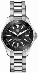 TAG Heuer Watches : WAY131K.BA0748 Quartz Black Mother of Pearl Dial Date Stainless Steel Women Watch