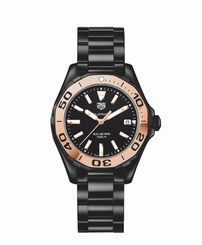 TAG Heuer Watches : WAY1355.BH0716 Quartz Analog Date Black Ceramic Women Watch