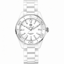 TAG Heuer Watches : WAY1391.BH0717 Quartz Analog Date White Ceramic Women Watch