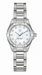TAG Heuer Watches : WAY1414.BA0920 Quartz 11 Diamonds Dial Date Stainless Steel Women Watch