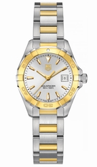 TAG Heuer Watches : WAY1455.BD0922 Quartz Analog Date 18k Yellow Gold and Stainless Steel Women Watch