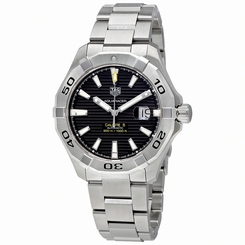 TAG Heuer Watches : WAY2010.BA0927 Automatic Black Dial Date Stainless Steel Men Watch
