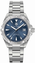 TAG Heuer Watches : WAY2112.BA0910 Automatic Calibre 5 Blue Dial Date Stainless Steel Men Watch