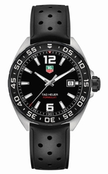 TAG Heuer Watches : WAZ1110.FT8023 Quartz Date Black Rubber Men Watch