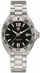 TAG Heuer Watches : WAZ1112.BA0875 Quartz Black Dial Date Stainless Steel Men Watch