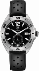 TAG Heuer Watches : WAZ2110.FT8023 Automatic Calibre 6 Black Dial Date Rubber Men Watch