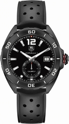 TAG Heuer Watches : WAZ2112.FT8023 Automatic Calibre 6 Black Dial Date Rubber Men Watch