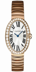 Cartier Watches : WB520002 Quartz 18kt Rose Gold Silver Dial 18kt Rose Gold Polished Band Women Watch
