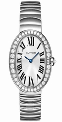 Cartier Watches : WB520006 Quartz 18kt White Gold Silver Dial 18kt White Gold Polished Band Women Watch
