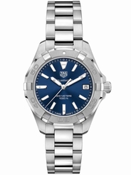 TAG Heuer Watches : WBD1312.BA0740 Quartz Blue Dial Date Stainless Steel Women Watch