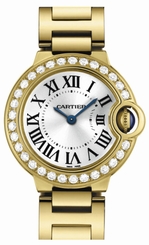 Cartier Watches : WE9001Z3 Calibre 057 Quartz Polished 18k Yellow Gold Silver Opaline With Roman Numerals Dial Polished 18k Yellow Gold Band Women Watch