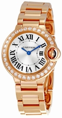 Cartier Watches : WE9002Z3 Calibre 057 Quartz Polished 18k Rose Gold Silver Opaline With Roman Numerals Dial Polished 18k Rose Gold Band Women Watch