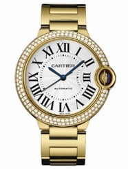 Cartier Watches : WE9007Z3 Calibre 049 Automatic Polished 18k Yellow Gold Silver Opaline With Roman Numerals Dial Polished 18k Yellow Gold Band Men Watch