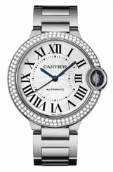 Cartier Watches : WE9009Z3 Calibre 049 Automatic Polished 18k White Gold Silver Opaline With Roman Numerals Dial Polished 18k White Gold Band Men Watch