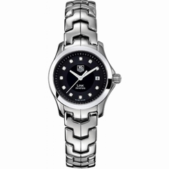 TAG Heuer Watches : WJF131H.BA0572 Quartz Black Diamond Dial Stainless Steel Women Watch