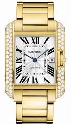 Cartier Watches : WT100007 Automatic 14kt Yellow Gold Silver Dial 18kt Yellow Gold Polished Band Men Watch