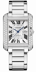 Cartier Watches : WT100009 Automatic 18kt White Gold Silver Dial 18kt White Gold Polished Band Men Watch