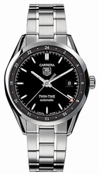TAG Heuer Watches : WV2115.BA0787 Automatic Twin-Time Date Stainless Steel Men Watch