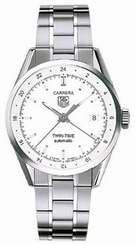 TAG Heuer Watches : WV2116.BA0787 Automatic Twin Time Date Stainless Steel Men Watch