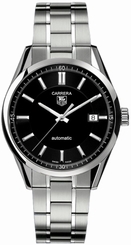 TAG Heuer Watches : WV211B.BA0787 Automatic Black Dial Date Stainless Steel Men Watch