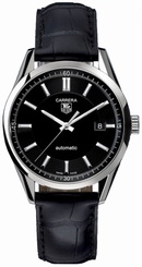 TAG Heuer Watches : WV211B.FC6180 Automatic Date Crocodile Leather Carrera Men Watch