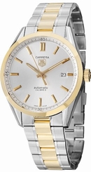 TAG Heuer Watches : WV215D.BD0788 Automatic Calibre 5 Silver Dial Date Stainless Steel and Gold Men Watch