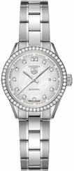 TAG Heuer Watches : WV2413.BA0793 Automatic Mother of Pearl Diamond Dial Diamond Bezel Stainless Steel Women Watch