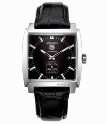 TAG Heuer Watches : WW2110.FC6177 Automatic Black Dial Date Black Leather Men Watch
