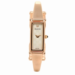 Gucci Watches : YA015560 Quartz Analog Pink Gold Stainless Steel Women Watch