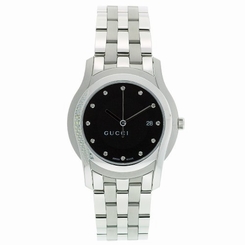 Gucci Watches : YA055213 Quartz Steel Black Dial Steel Band Men Watch