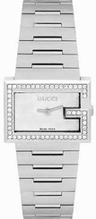 Gucci Watches : YA100510 100 G-Rectangle Diamond Women Watch
