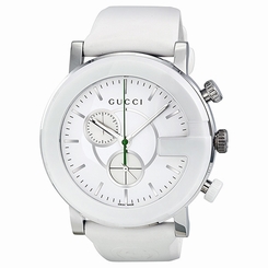 Gucci Watches : YA101346 Automatic Chronograph White Dial Rubber Men Watch
