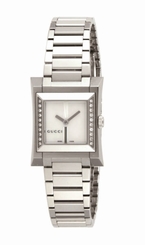 Gucci Watches : YA111504 Quartz Silver Dial Stainless Steel Women Watch