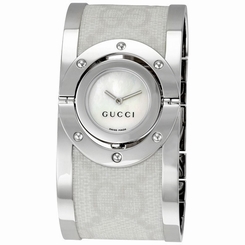 Gucci Watches : YA112419 Rotating Mother Of Pearl Quartz Women Watch