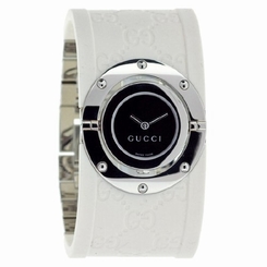 Gucci Watches : YA112422 Quartz Steel Black Rotating Dial Steel Band Women Watch