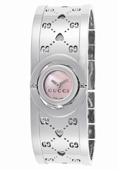 Gucci Watches : YA112526 Quartz Pink Mother of Pearl Dial Stainless Steel Women Watch