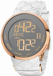 Gucci Watches : YA114223 Quartz Digital Dial White Rubber Special Edition Men Watch